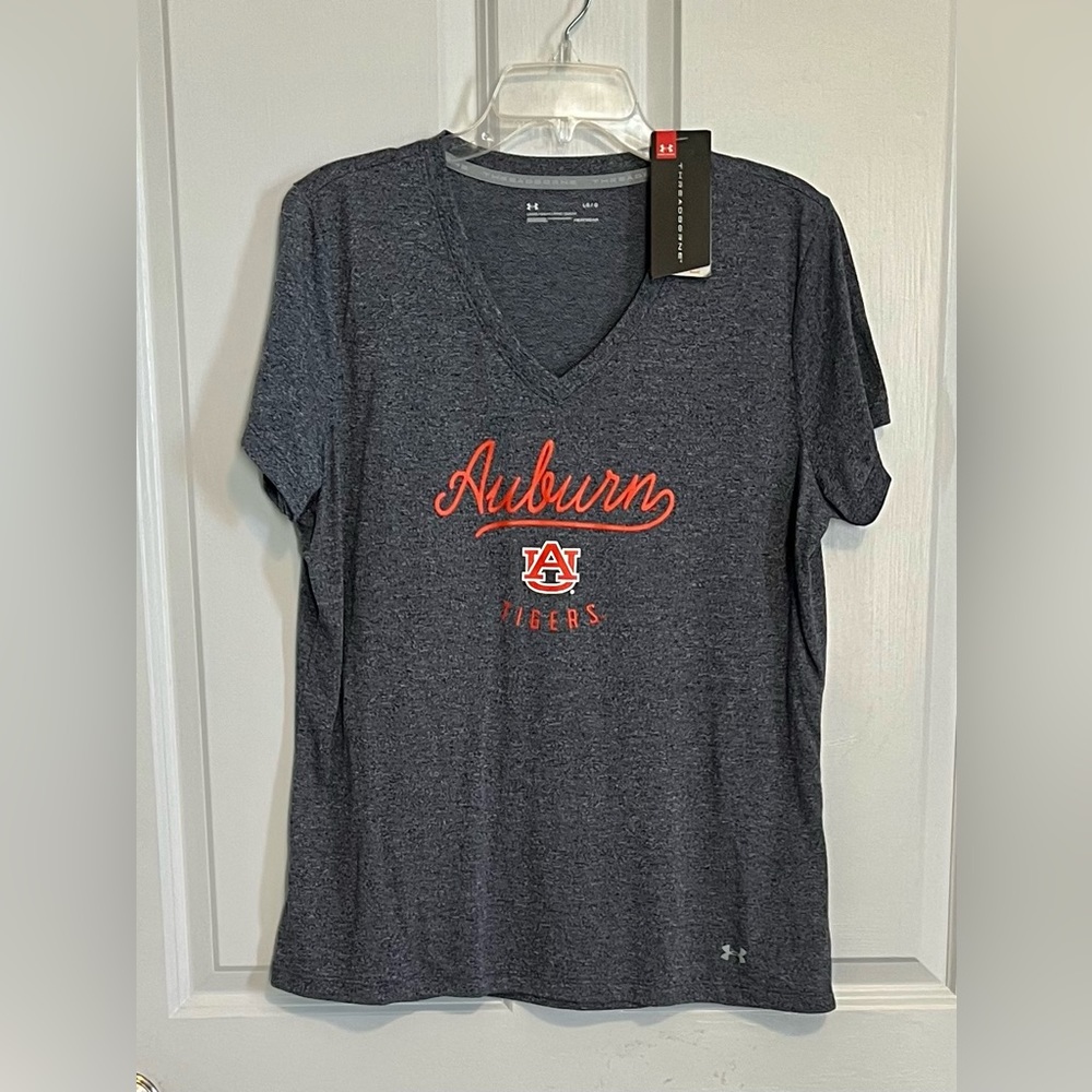 NWT Auburn University Tigers Under Armour Threadborne t-shirt Sz Lg Heat…